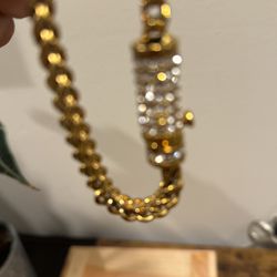 Gold Tone Stainles Steel Bracelet 
