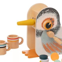 The Manhattan Toy Co. Early Bird Toy Espresso Coffee Maker nib nwt
