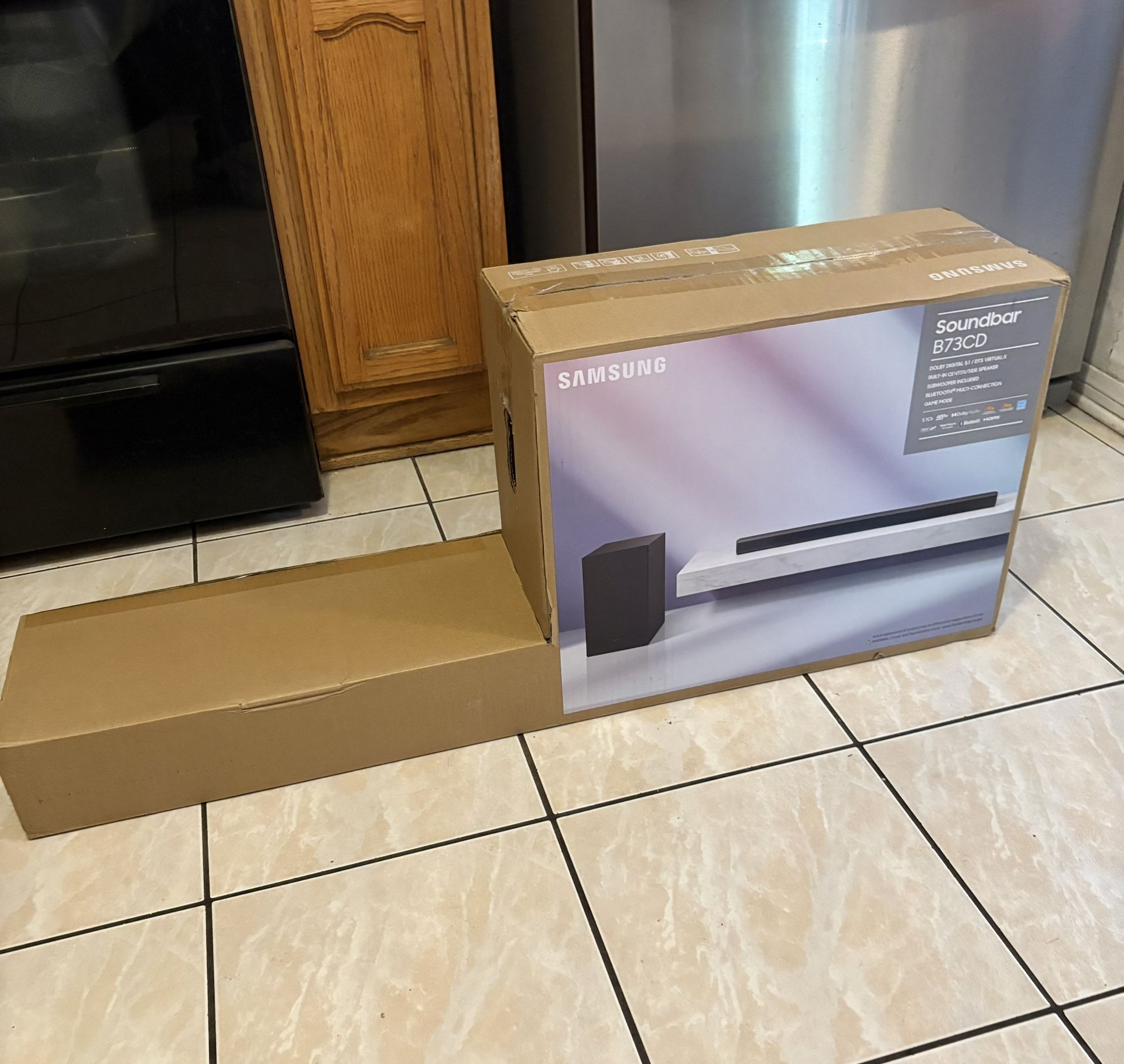 Samsung HW-B73CD Soundbar System (New) – 3D Surround Sound | Wireless Subwoofer | 450W Power | 4K HDR | Game Mode | Bluetooth