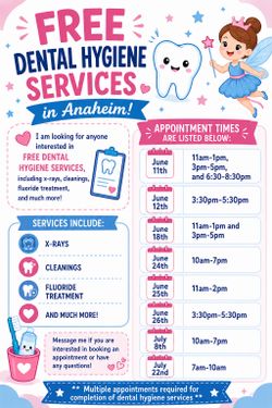 Free Dental Hygiene Services in Anaheim
