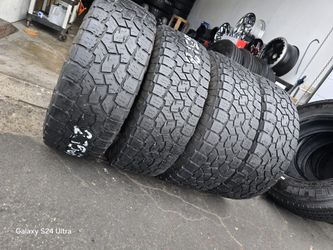 4 used tires Lt275 65r18 Toyo AT111 Open Country $200.00 All 4.
FIRM PRICE, FIRM PRICE FIRM PRICE, FIRM PRICE