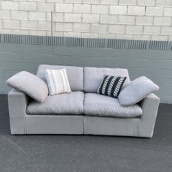 (NEW!!) Grey Cloud Loveseat Couch