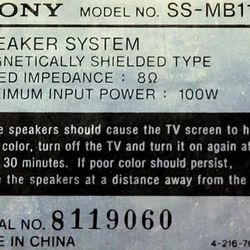 Sony Home Theater Speakers