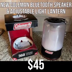 New Coleman 360 Bluetooth Speaker & Light Lantern