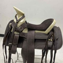 Montura Charra De Cuero Tipo Esqueleto