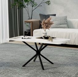 White marble coffee table