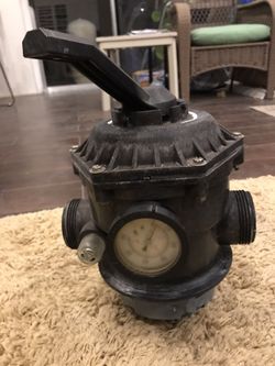 PENTAIR HI-FLO 6 POSITION BACKWASH SWIMMING POOL VALVE...EXCELLENT CONDITION ($59) OBO