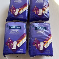 Total Of 4 Packages.FitRight( ActivEdge) Bladed Pads