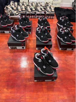 Jordan 4 Bred Men’s Size: 7.5, 8, 8.5, 9, 9.5, 10