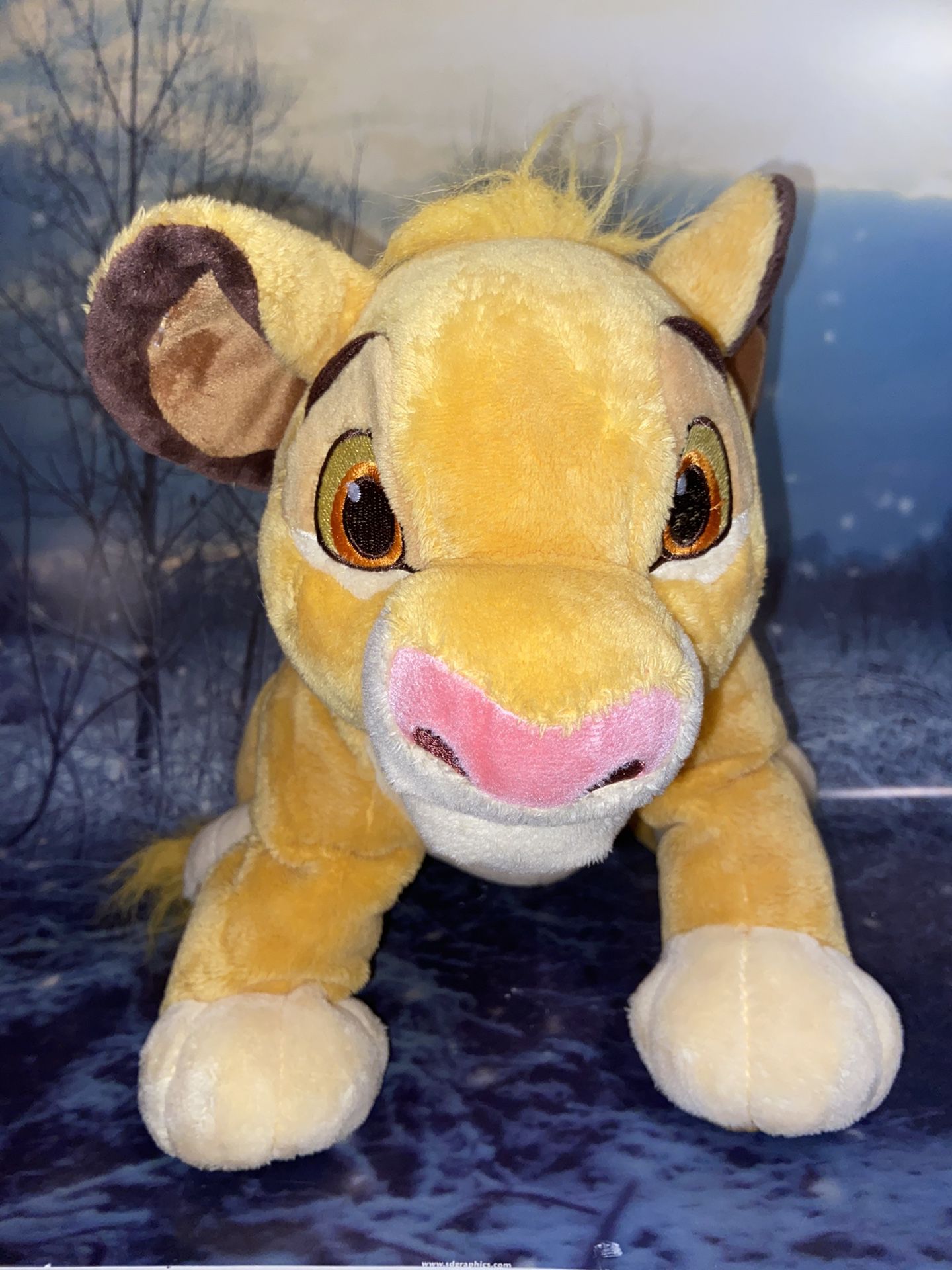 Disney Parks Young Simba 16” plush toy