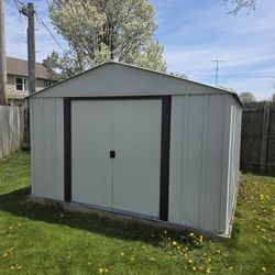 Galvanized Steel 10x12 Storage Shed