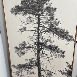 Canvas Pine Tree 60 Inch X 30 Inch Painting
