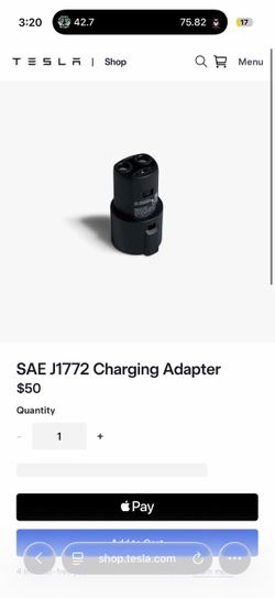 SAE J1772 Charging Adapter/ Door Dock