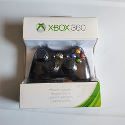 Xbox 360 New OFFICIAL BLACK WIRELESS CONTROLLER  Rare To Find  These Days  A  New&Sealed Xbox 360  Controller Available Today 