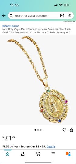 La Virgen De Guadalupe Necklace 