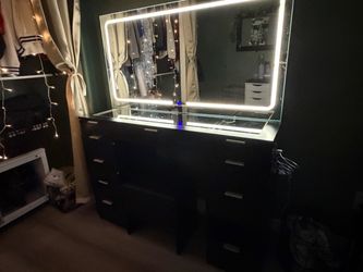 Vanity with lights