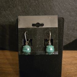 Genuine Malachite Earrings 