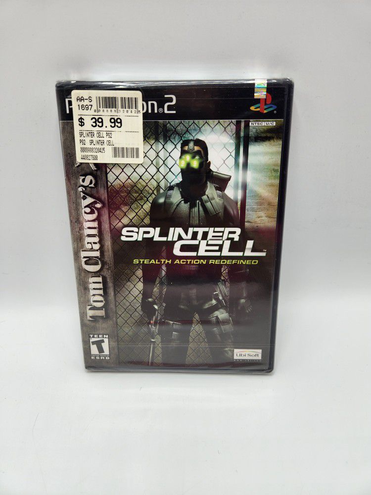 Tom Clancy's Splinter Cell (PlayStation 2, PS2 2003) NEW 1st Print *MINT* NTSC 