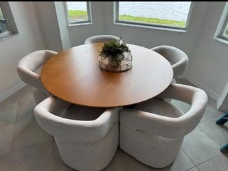 Dining table and chairs