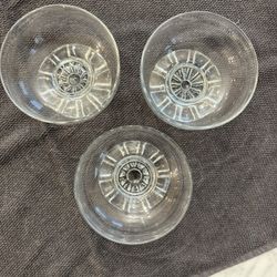 Dessert Dish - Glass Ice Cream Bowls - 3