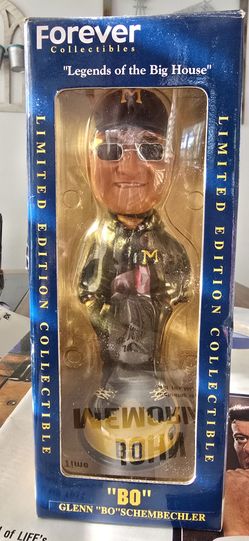 Michigan "BO Schembechler Bobblehead NIB