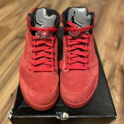 Jordan 5 Red Suede Size 10.5 