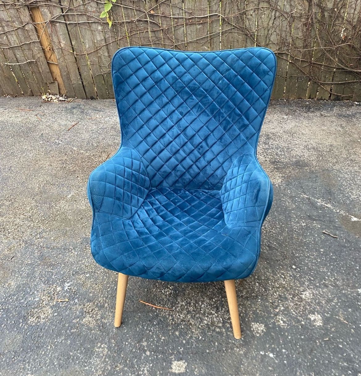 Blue Velvet Chair