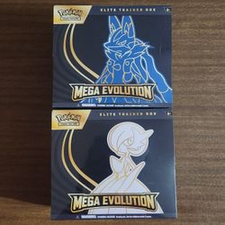 Pokemon Cards Mega Evolution [Mega Gardevoir] and [Mega Lucario] Elite Trainer Boxes