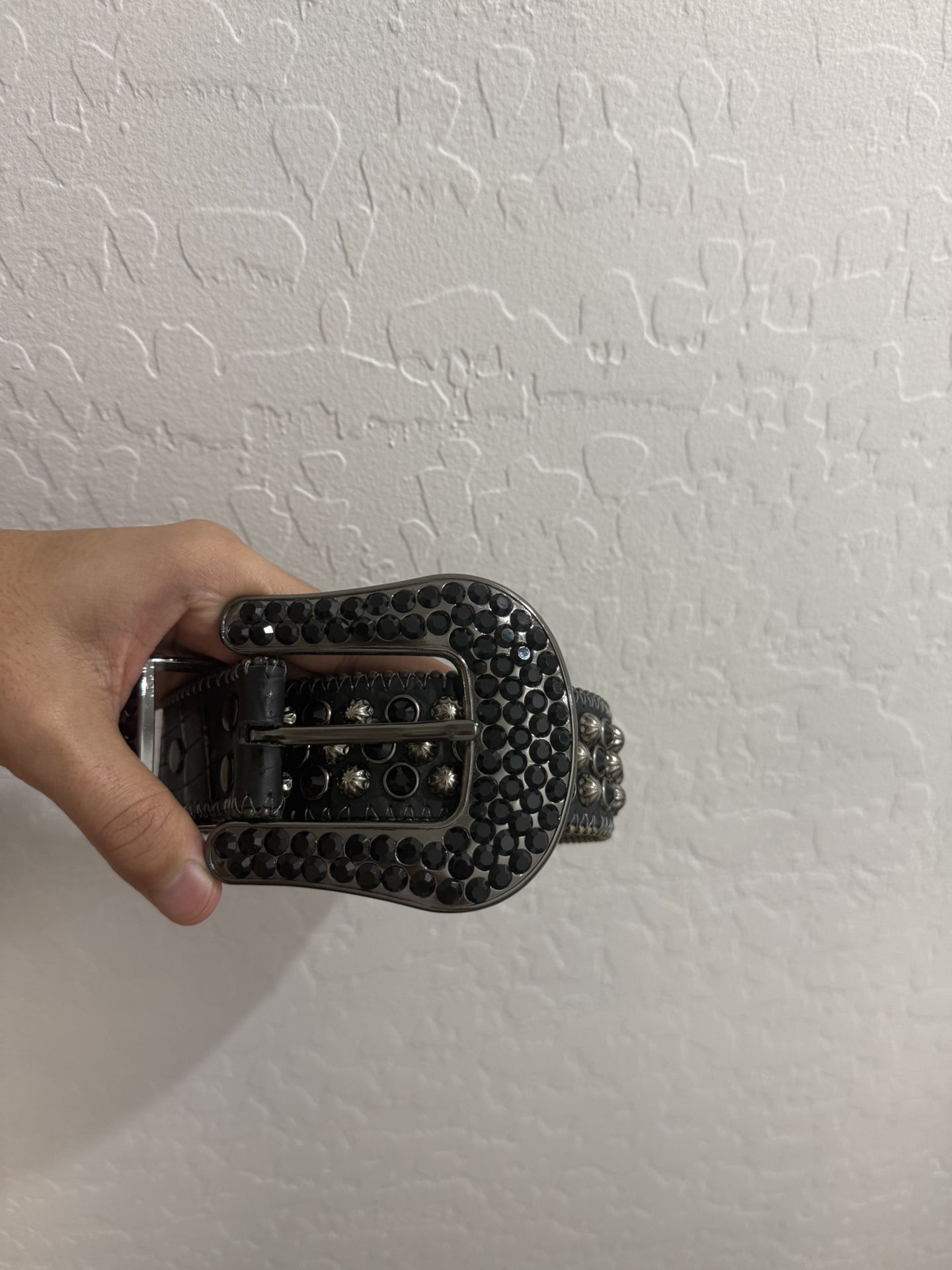 BB Simons Black and Chrome Belt