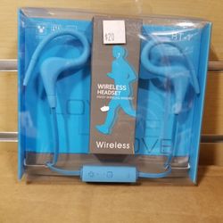 Bluetooth rechargeable wireless headset earbuds 