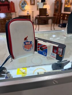Canon Snappy '84 Point & Shoot Compact 35mm Film Camera 1984 Olympics With Case