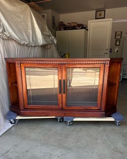 Modern-Vintage Corner Cabinet