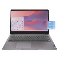 Lenovo - IdeaPad 3i Chromebook Laptop - 15.6" Full HD Touch Screen - Pentium Silver N6000 2021 - 8GB Memory - 128GB eMMC - Arctic