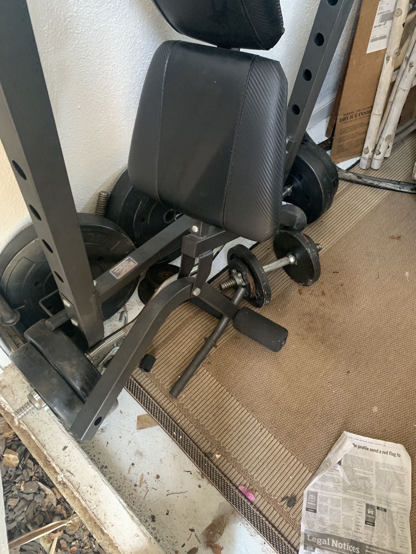 Weight Bench And Weights