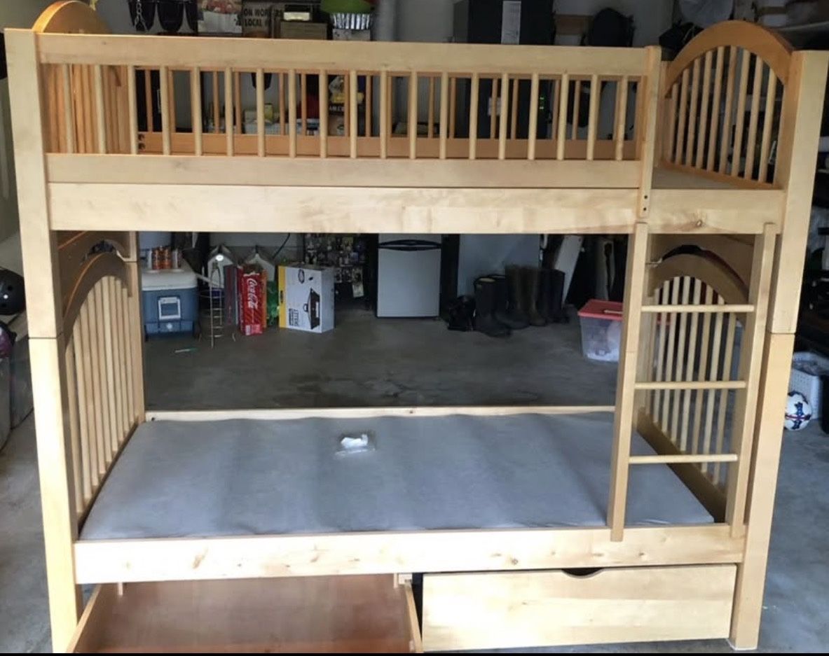  Bedtime Inc, Twin over Twin Solid Wood Bunk Beds