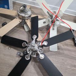 2 Ceiling Fan/lights In Excellent Condition