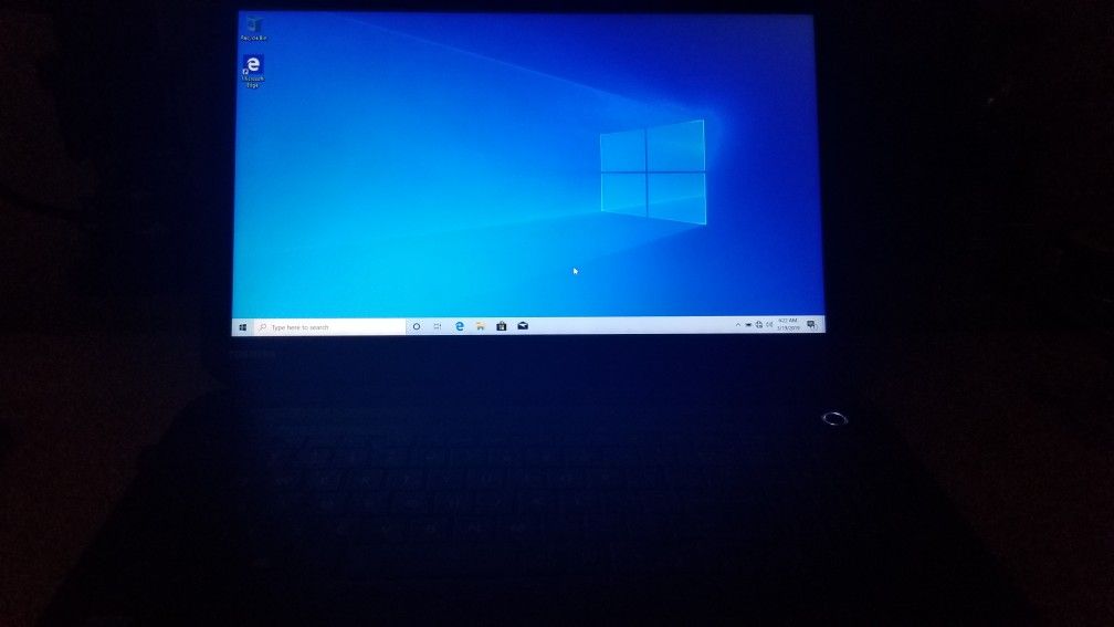 Toshiba laptop with windows 10 installed