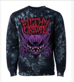 Dream Eater Crewneck Sweater- filty casual  size large