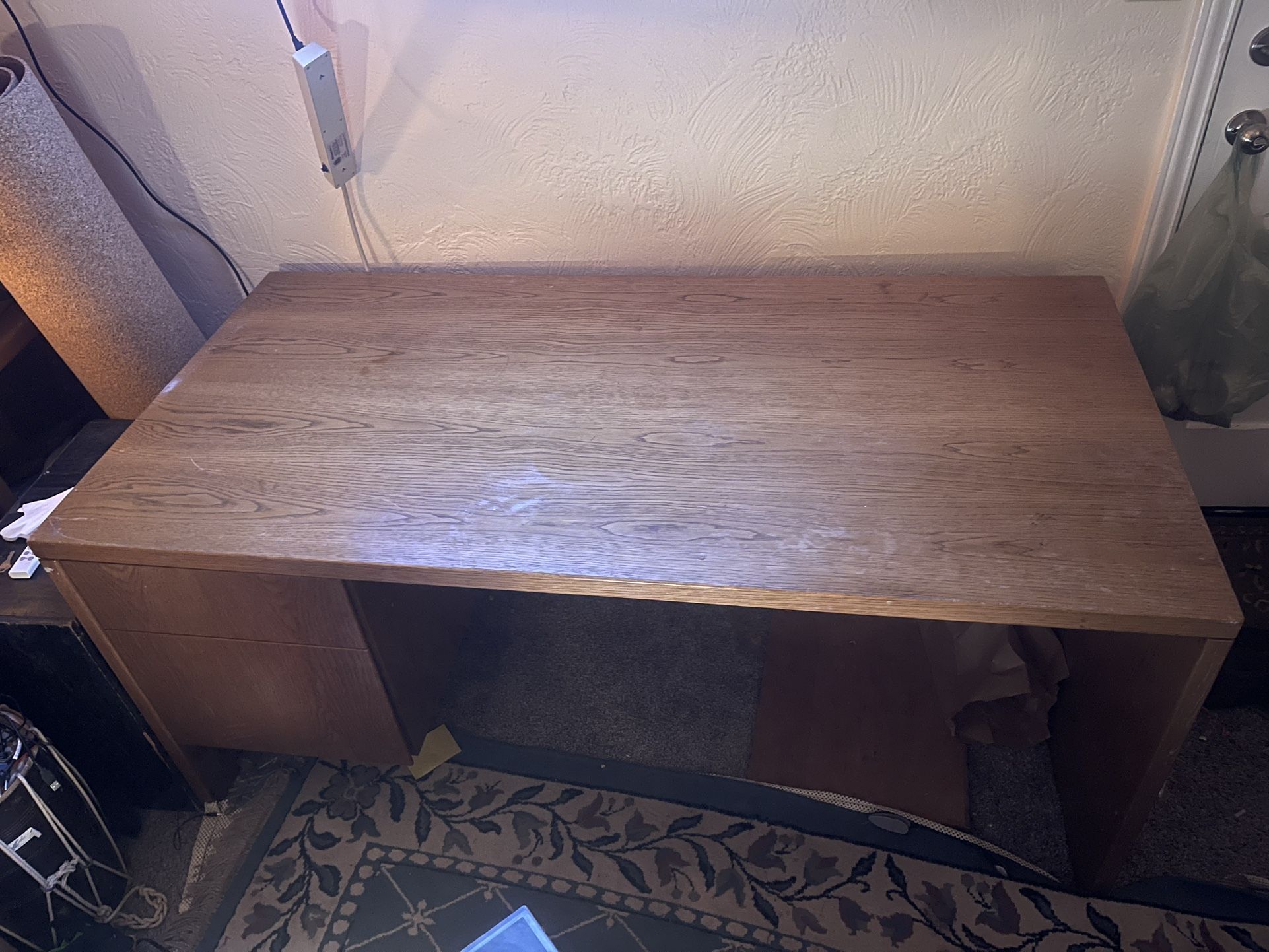 Heavy Wood 1980βs Microsoft Desk
