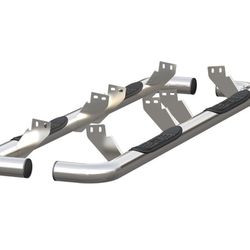 ARIES 204075-2 3 in. Round Stainless Steel Side Bars for 2003-2009 Hummer H2