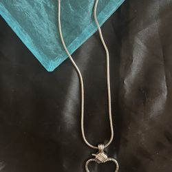 Brighton Heart Charm Holding Necklace 