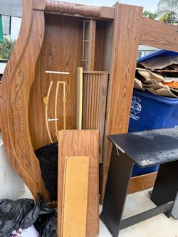 Free queen headboard & desk