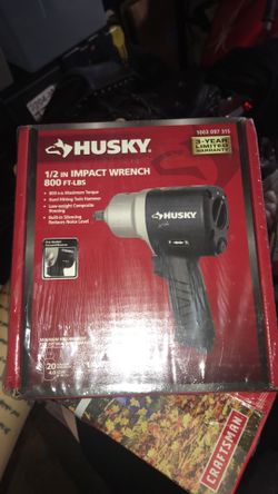 Husky 1/2 in impact wrench 800 ft-lbs