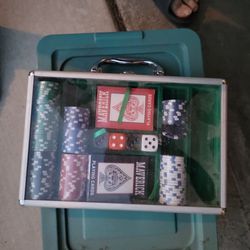 Poker Chips Case With Two Card Decks
