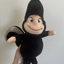 RARE Disney Store Peter Pan Lost Boys "Tootles" 13" Plush 2013 RARE NWOT Skunk