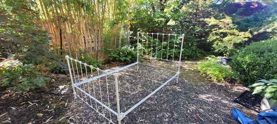 Antique double bedframe