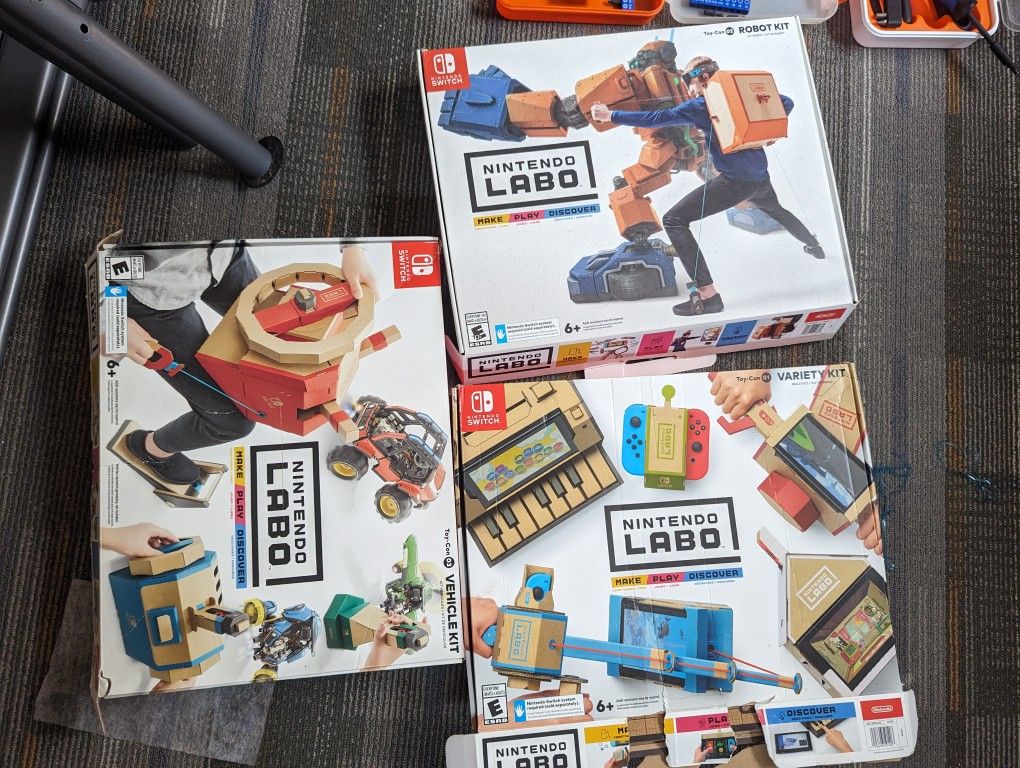 3 Nintendo Switch Labo Sets