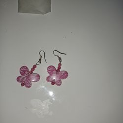 Butterfly Animal Graphic Dangle Earrings Womens Fashion Handmade Jewelry Nature Accessories