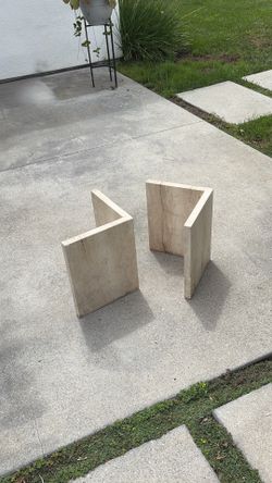 Travertine marble coffee table bases