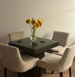 Modern Dining Table Set with 4 Chairs